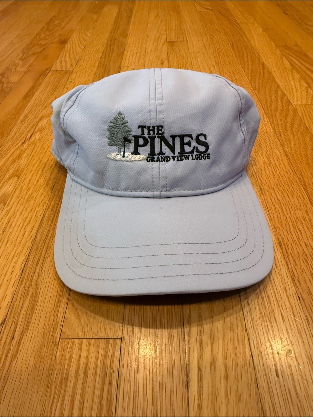 The Lines Grand View Lodge Light Blue Baseball Cap with Embroidered Logo